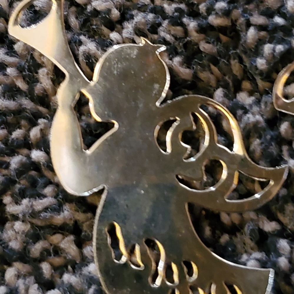 1980's golden angel ornaments (6)